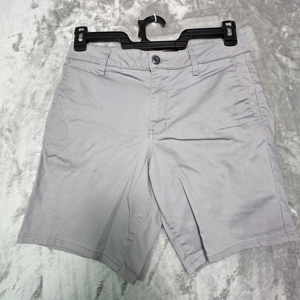 RSQ Mens Gray Short Chino Shorts Size 28 Cotton Stretch Recycled Fabric